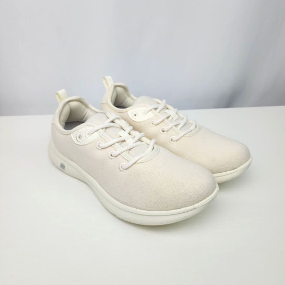 FLX Excel Women's Bright White Wool Blend Sneakers Size 7.5 NWT